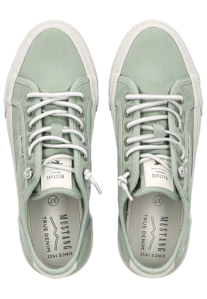 Mustang Sneaker Lederimitat/Textil Hellgrün