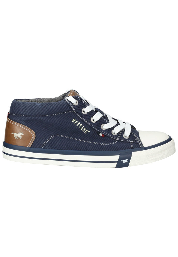 Mustang Sneaker Lederimitat/Textil Jeans