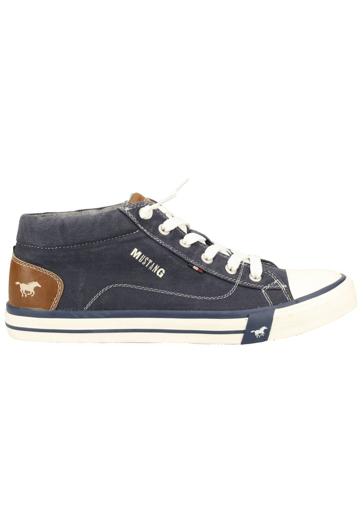 Mustang Sneaker Lederimitat/Textil Jeansblau