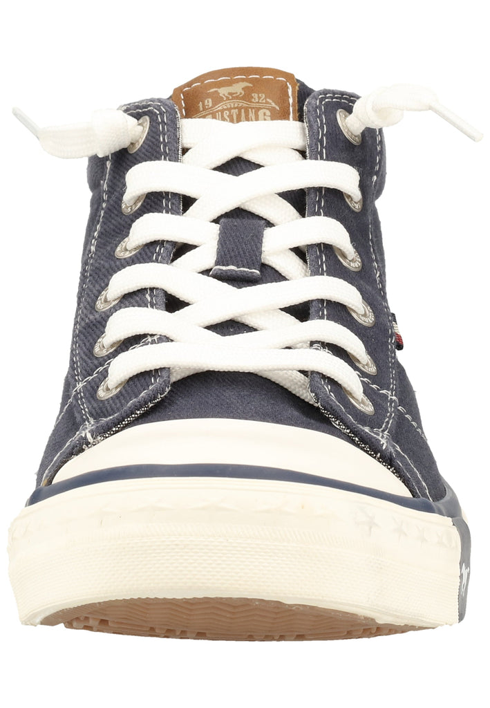 Mustang Sneaker Lederimitat/Textil Jeansblau
