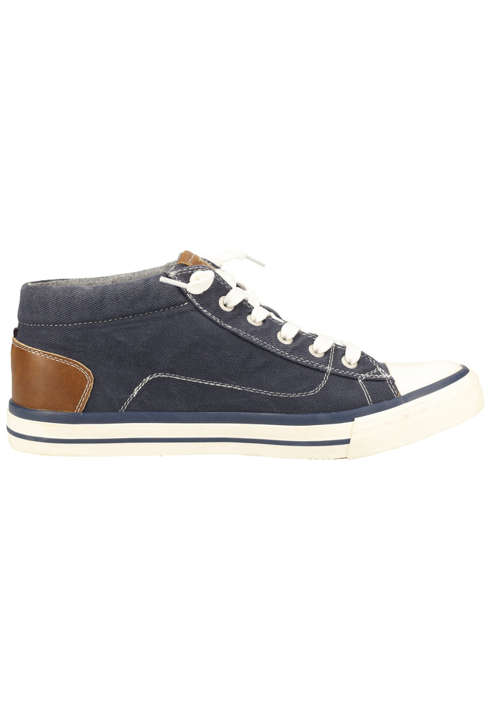 Mustang Sneaker Lederimitat/Textil Jeansblau