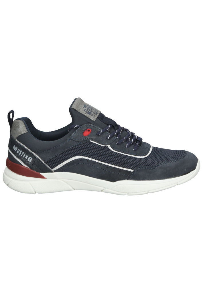 Mustang Sneaker Lederimitat/Textil Navy/Grün