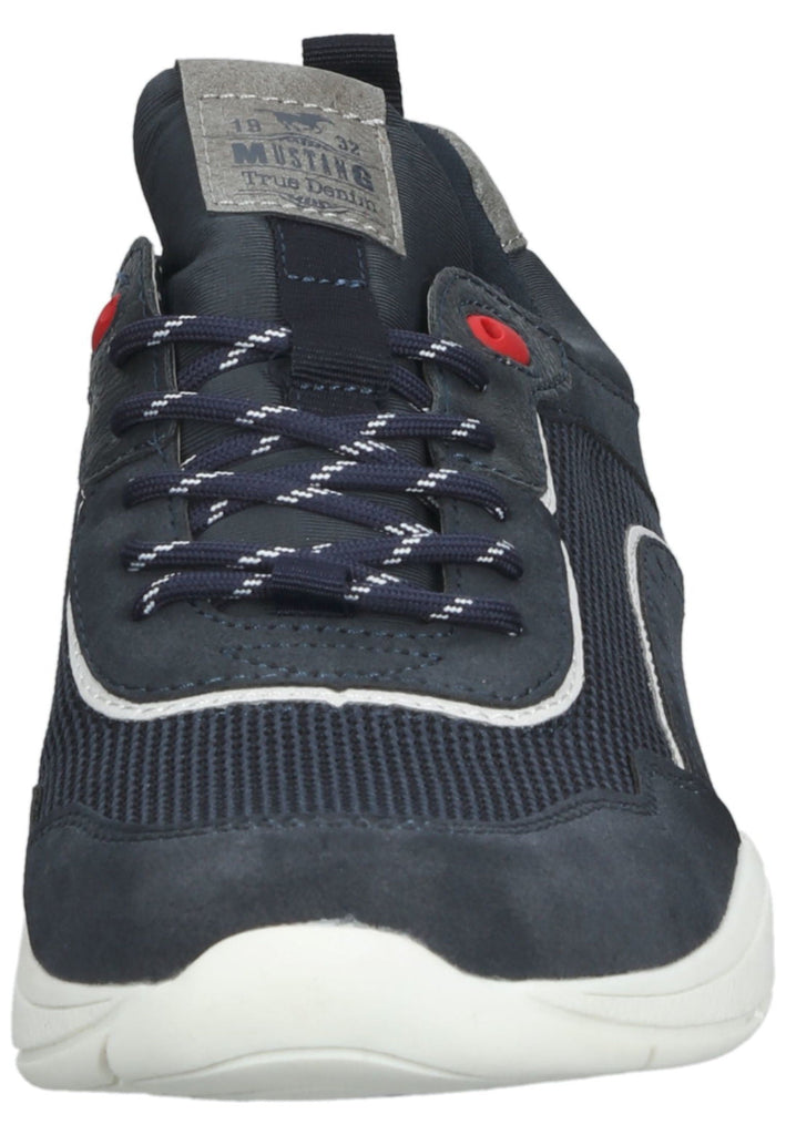 Mustang Sneaker Lederimitat/Textil Navy/Grün