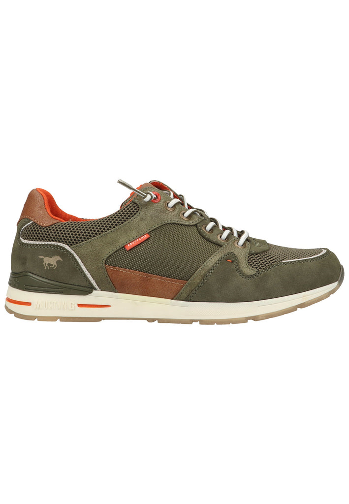 Mustang Sneaker Lederimitat/Textil Oliv