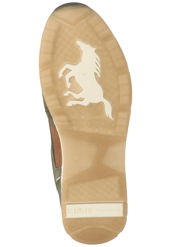 Mustang Sneaker Lederimitat/Textil Oliv
