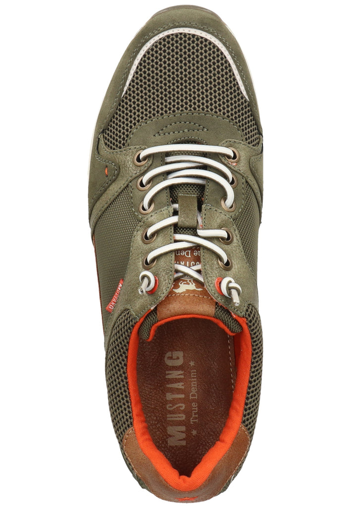 Mustang Sneaker Lederimitat/Textil Oliv