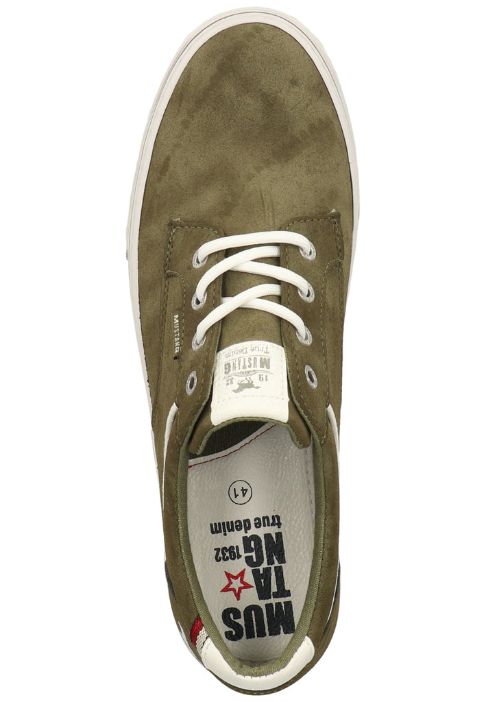 Mustang Sneaker Lederimitat/Textil Oliv