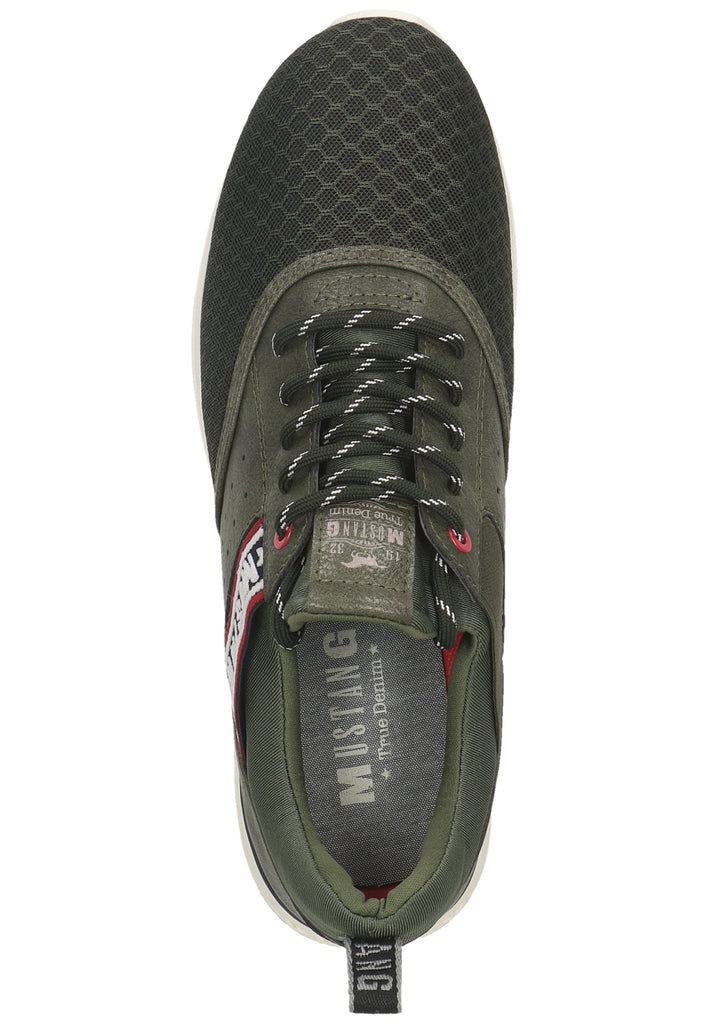 Mustang Sneaker Lederimitat/Textil Oliv