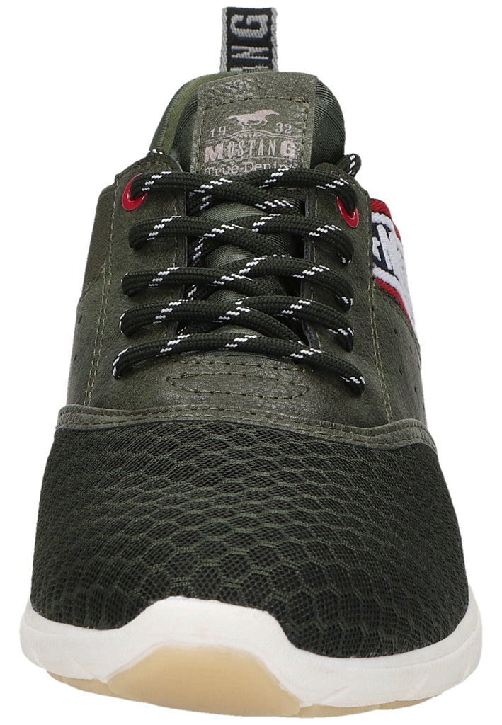 Mustang Sneaker Lederimitat/Textil Oliv