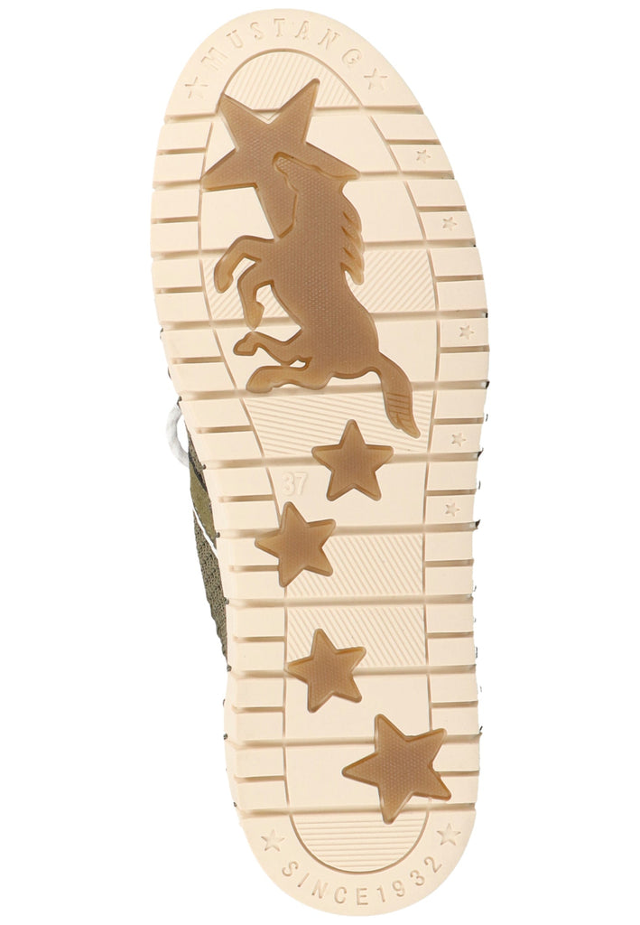 Mustang Sneaker Lederimitat/Textil Olive