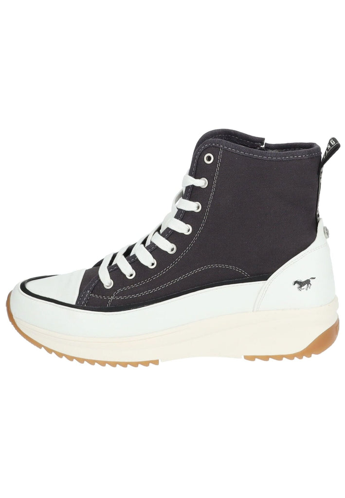 Mustang Sneaker Lederimitat/Textil Schwarz
