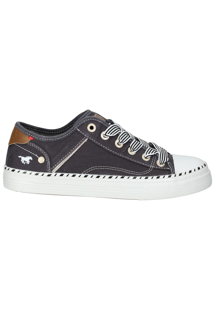 Mustang Sneaker Lederimitat/Textil Schwarz