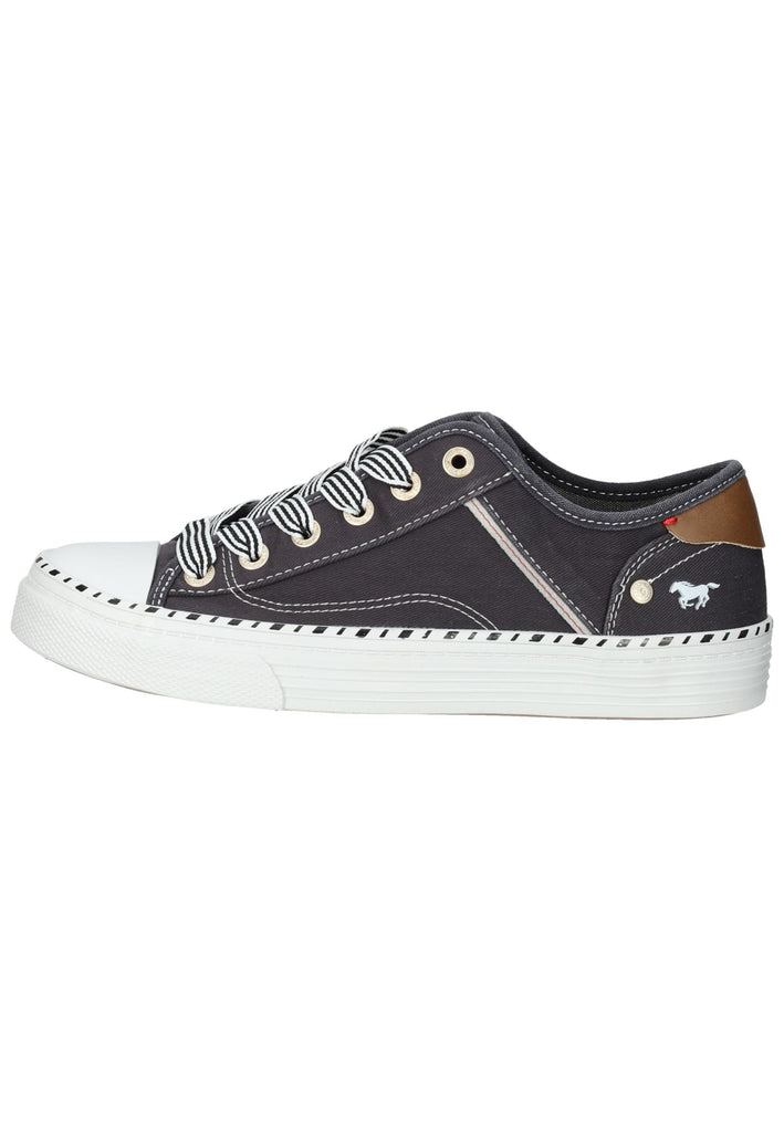 Mustang Sneaker Lederimitat/Textil Schwarz