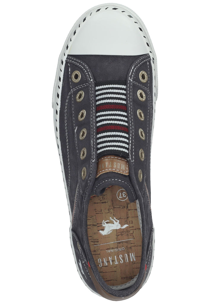 Mustang Sneaker Lederimitat/Textil Schwarz