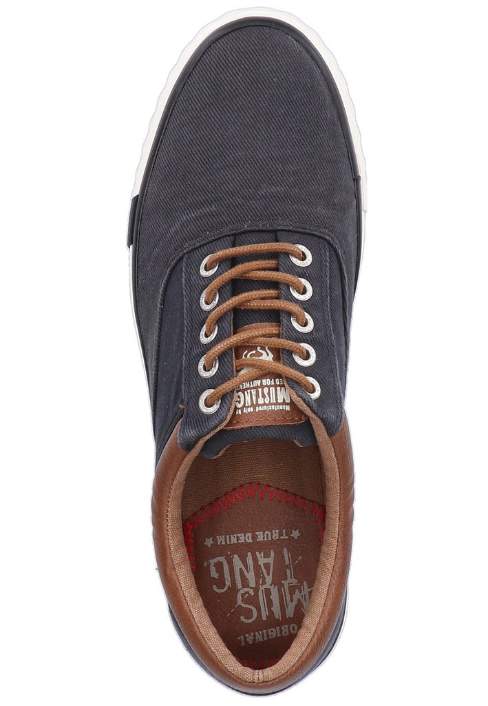 Mustang Sneaker Lederimitat/Textil Schwarz