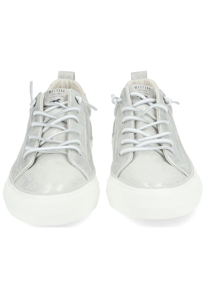 Mustang Sneaker Lederimitat/Textil Silber