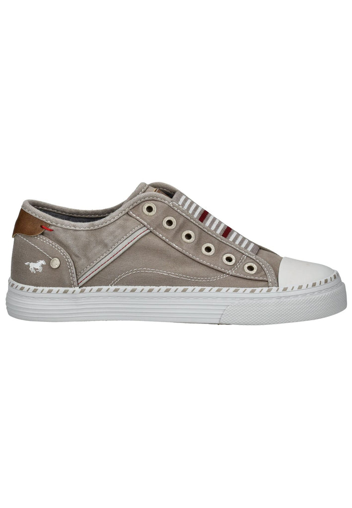 Mustang Sneaker Lederimitat/Textil Silber/grau