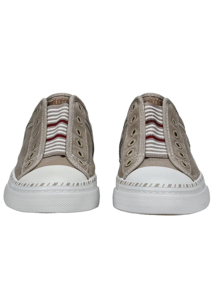 Mustang Sneaker Lederimitat/Textil Silber/grau