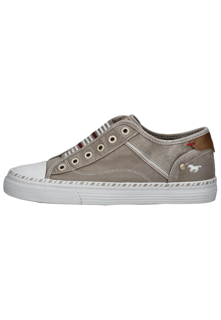 Mustang Sneaker Lederimitat/Textil Silber/grau