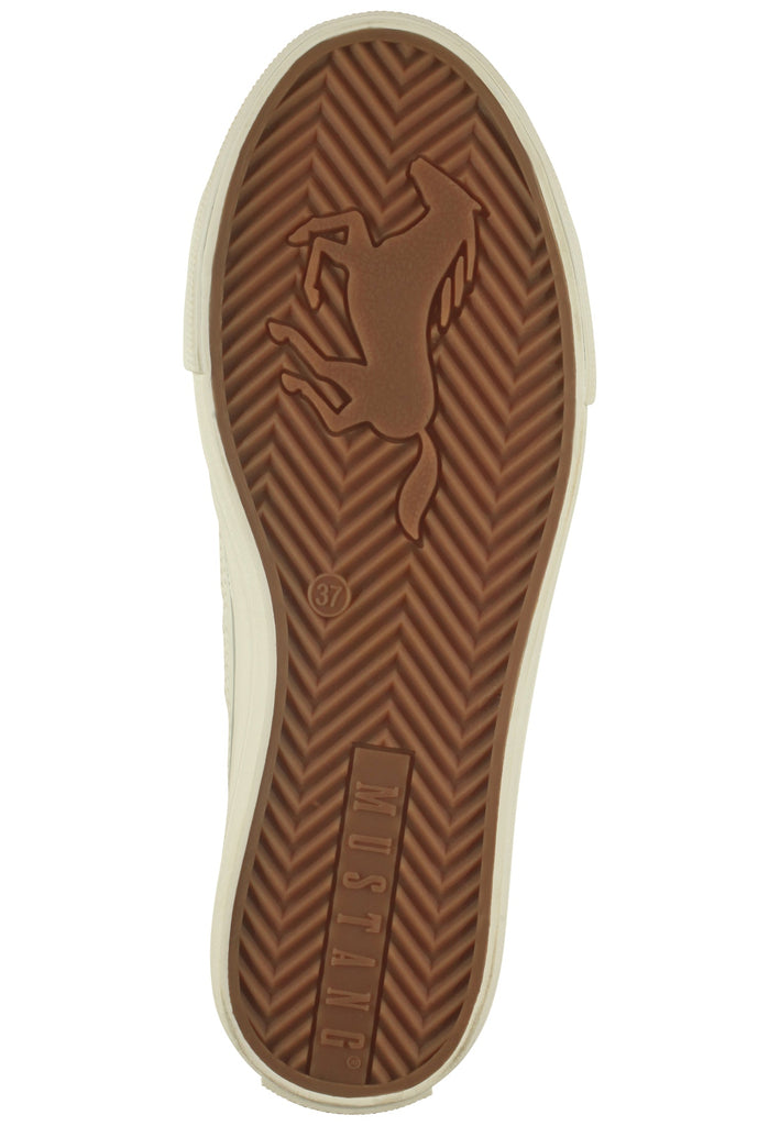 Mustang Sneaker Lederimitat/Textil Weiß