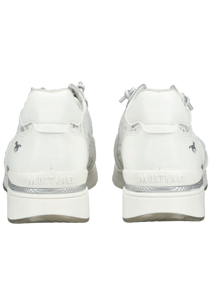 Mustang Sneaker Lederimitat/Textil Weiß
