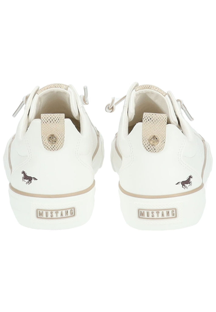 Mustang Sneaker Lederimitat/Textil Weiß