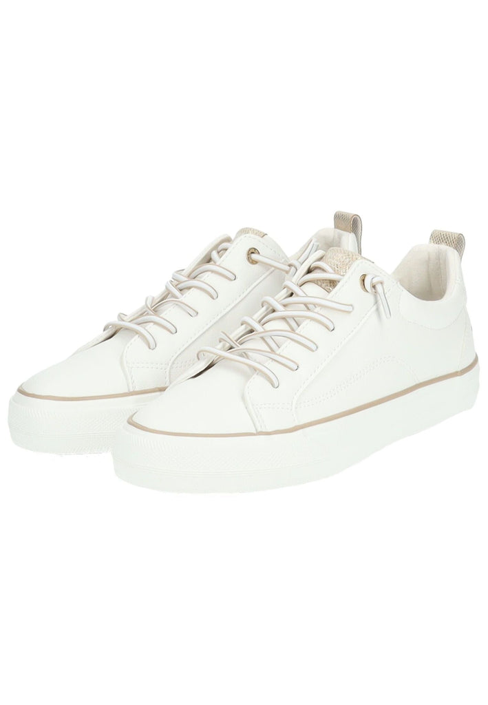 Mustang Sneaker Lederimitat/Textil Weiß