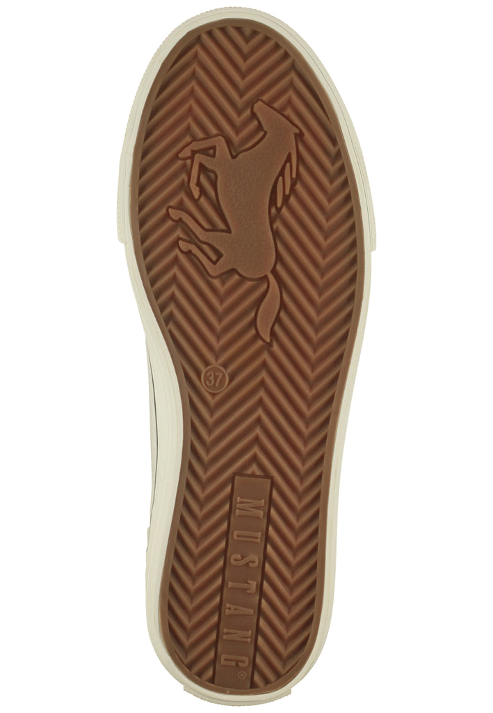 Mustang Sneaker Lederimitat/Textil Weiß
