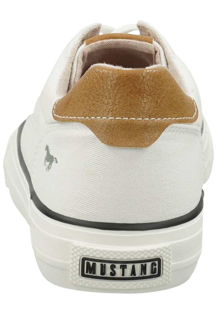 Mustang Sneaker Lederimitat/Textil Weiß