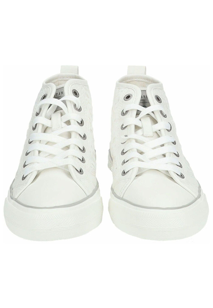 Mustang Sneaker Lederimitat/Textil Weiß