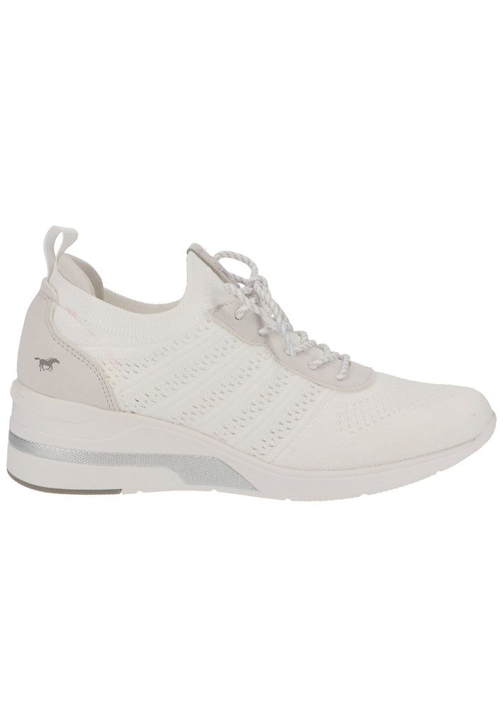 Mustang Sneaker Lederimitat/Textil Weiß