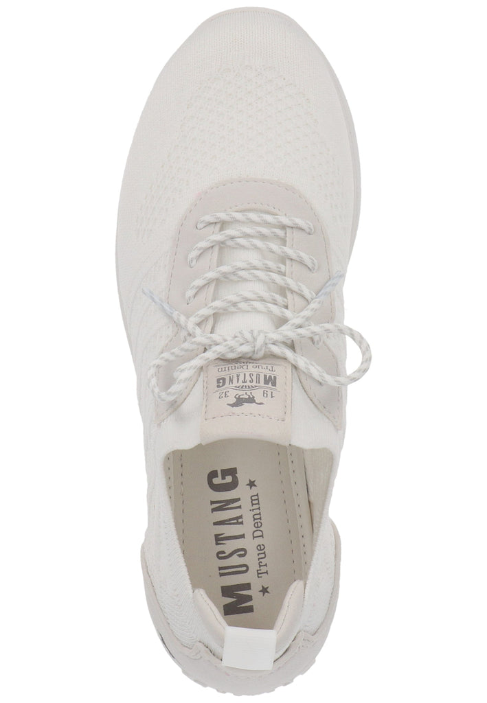Mustang Sneaker Lederimitat/Textil Weiß