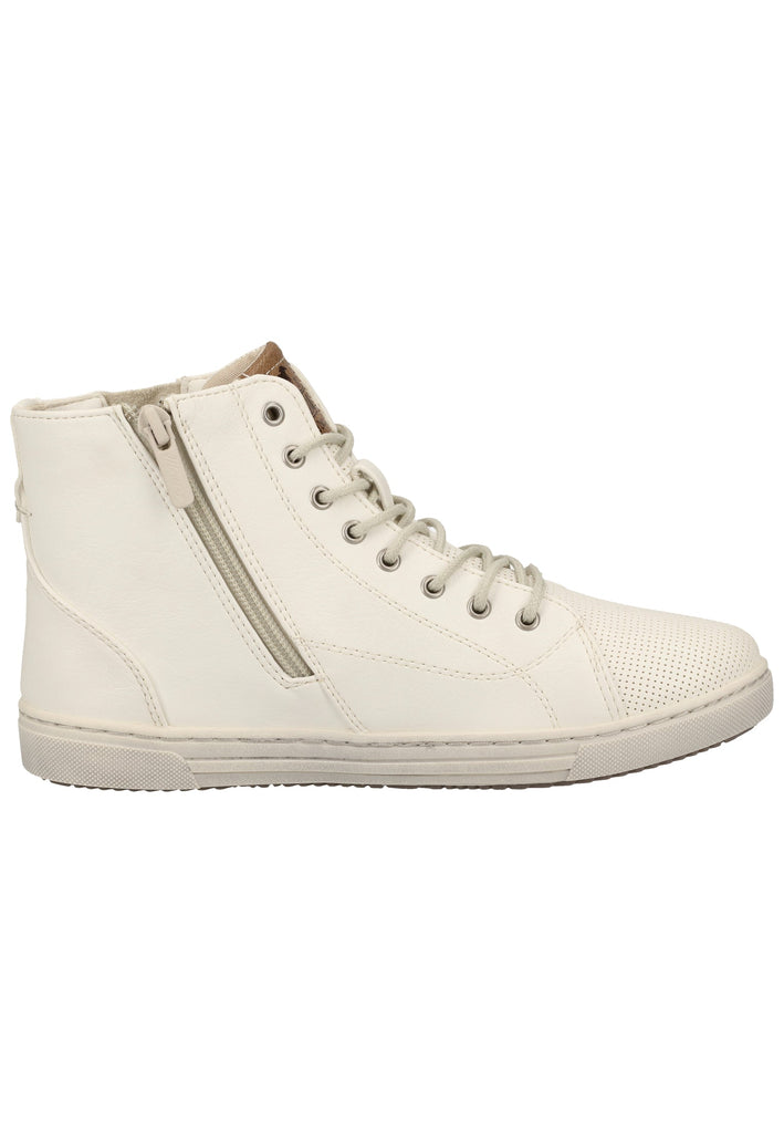 Mustang Sneaker Lederimitat/Textil Weiß