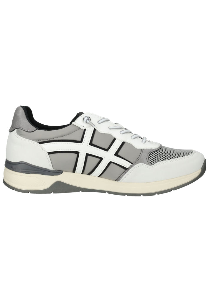 Mustang Sneaker Lederimitat/Textil Weiß/Grau