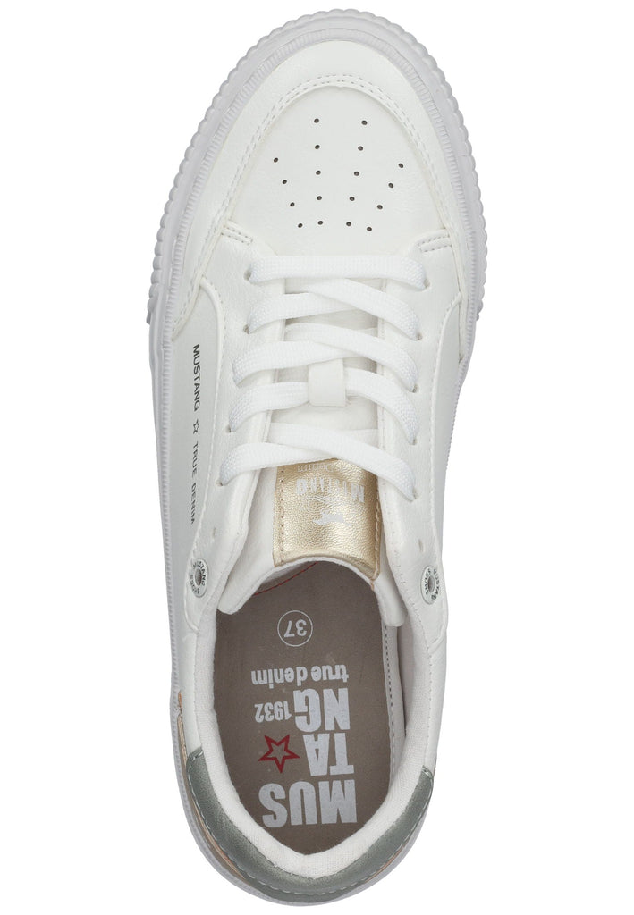 Mustang Sneaker Lederimitat Weiß