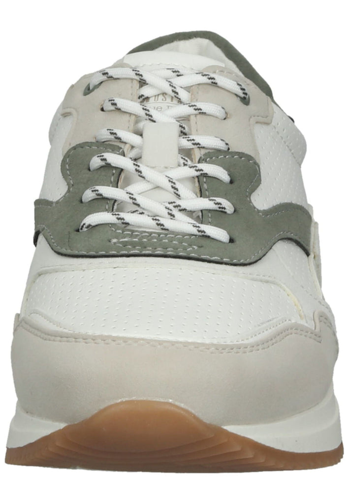 Mustang Sneaker Lederimitat Weiß/Beige