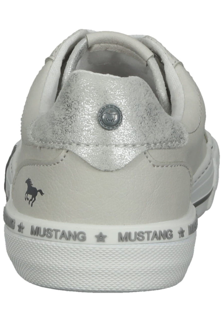 Mustang Sneaker Lederimitat Weiß/Silber