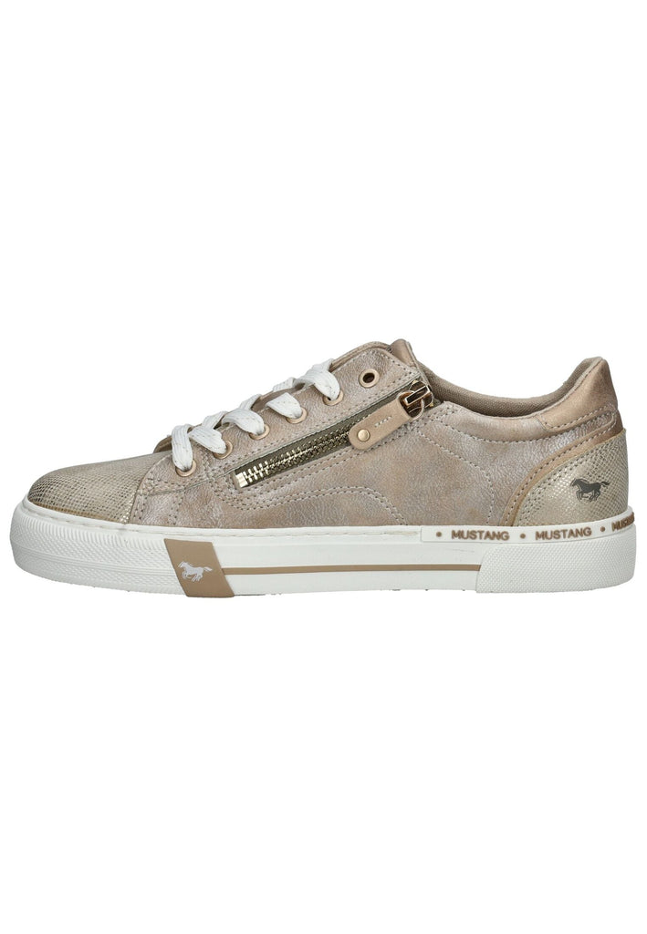 Sneaker Mustang Sneaker Lederimitat Champagner