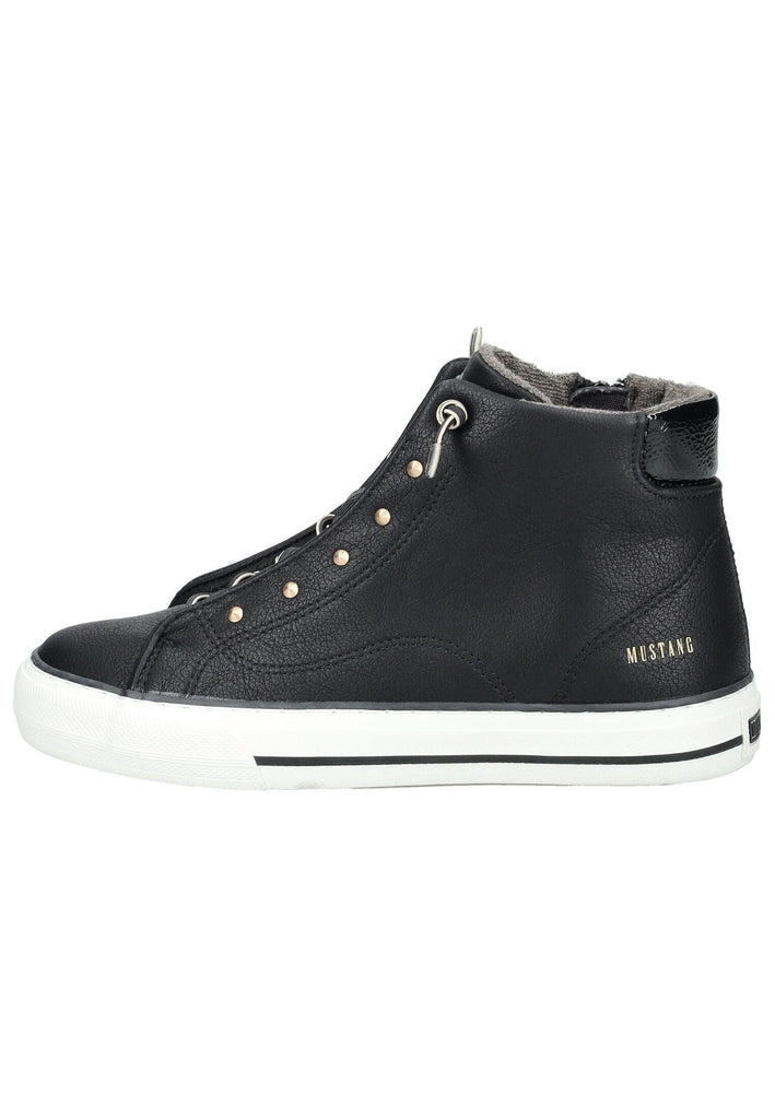 Sneaker Mustang Sneaker Lederimitat Schwarz