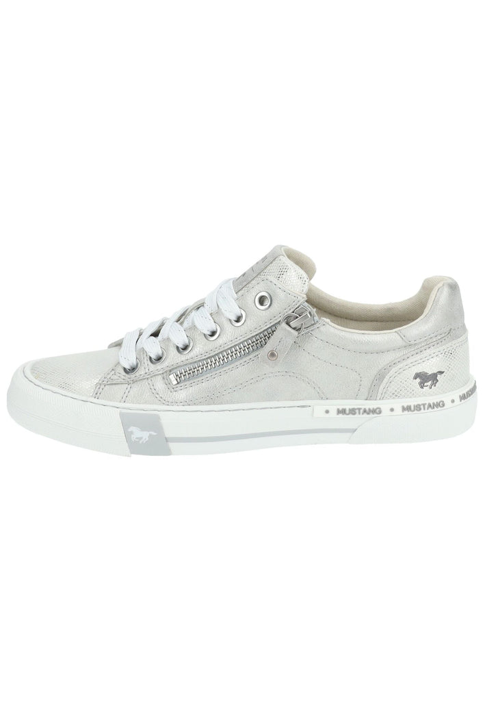 Sneaker Mustang Sneaker Lederimitat Silber
