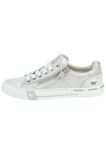 Sneaker Mustang Sneaker Lederimitat Silber