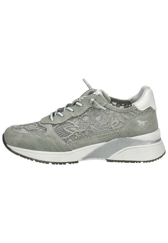 Sneaker Mustang Sneaker Lederimitat/Textil Grün