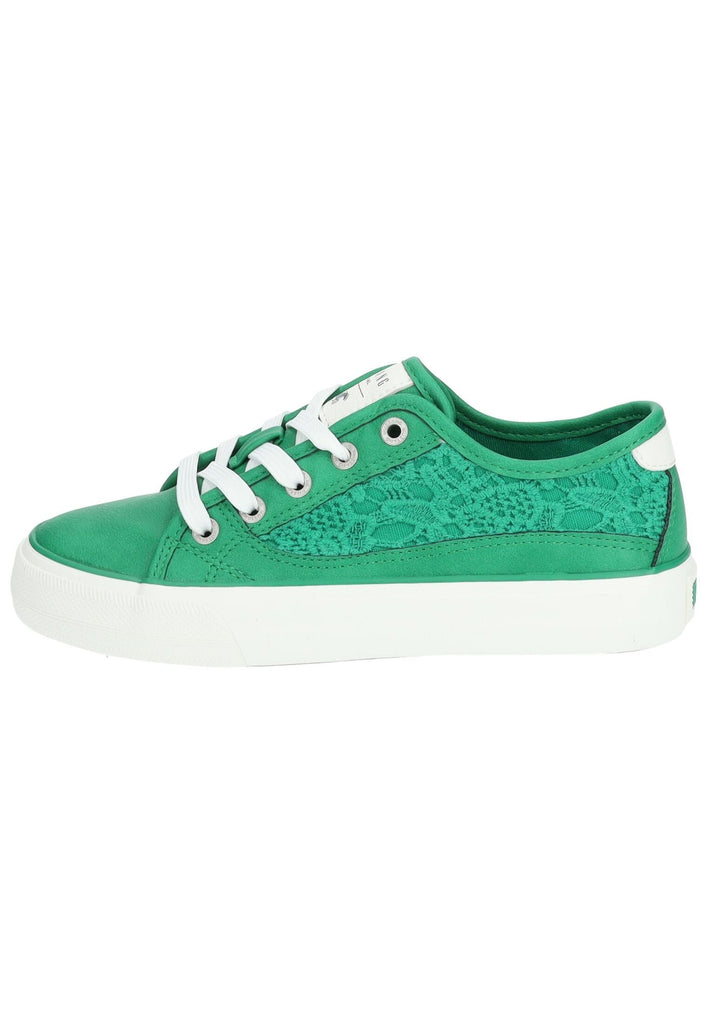 Sneaker Mustang Sneaker Lederimitat/Textil Grün