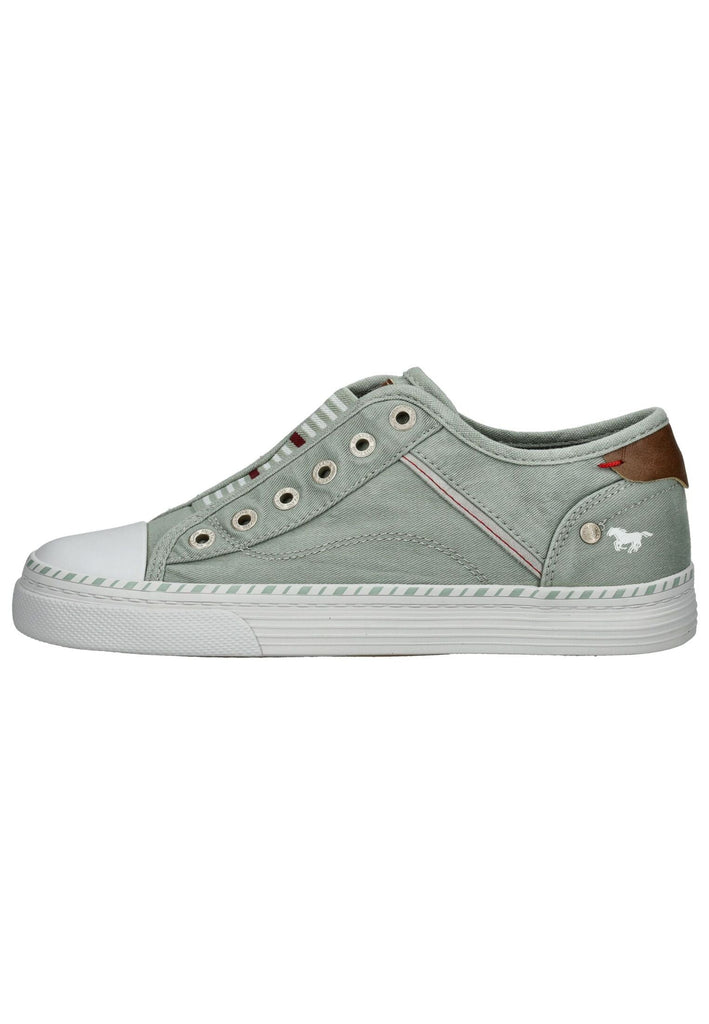 Sneaker Mustang Sneaker Lederimitat/Textil Hellgrün