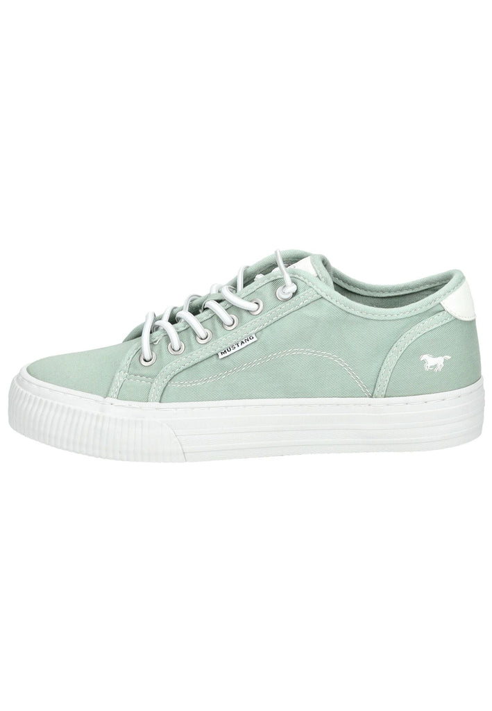 Sneaker Mustang Sneaker Lederimitat/Textil Hellgrün