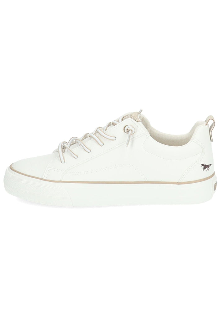 Sneaker Mustang Sneaker Lederimitat/Textil Weiß