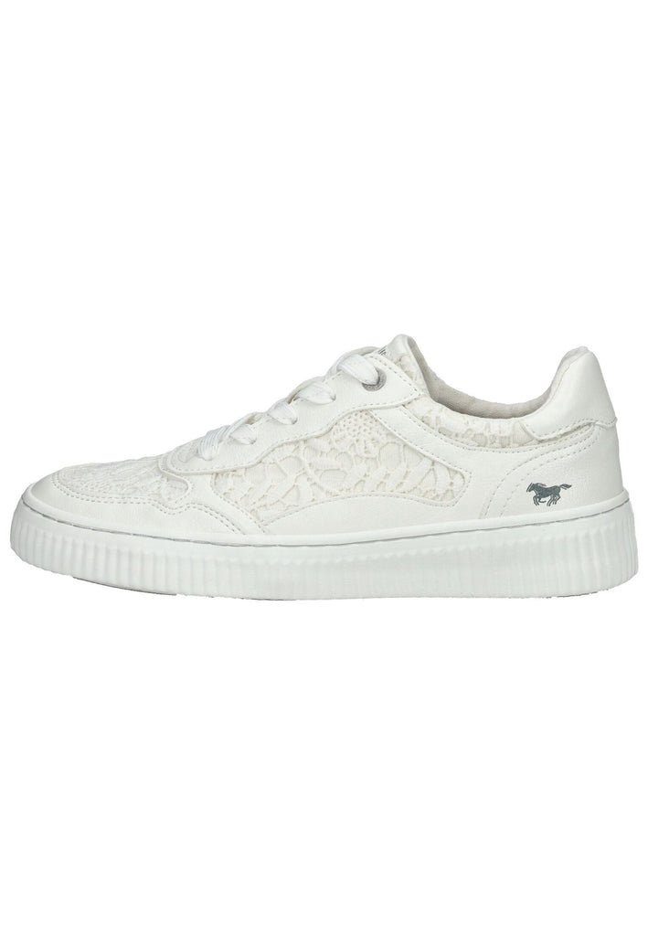 Sneaker Mustang Sneaker Lederimitat Weiß