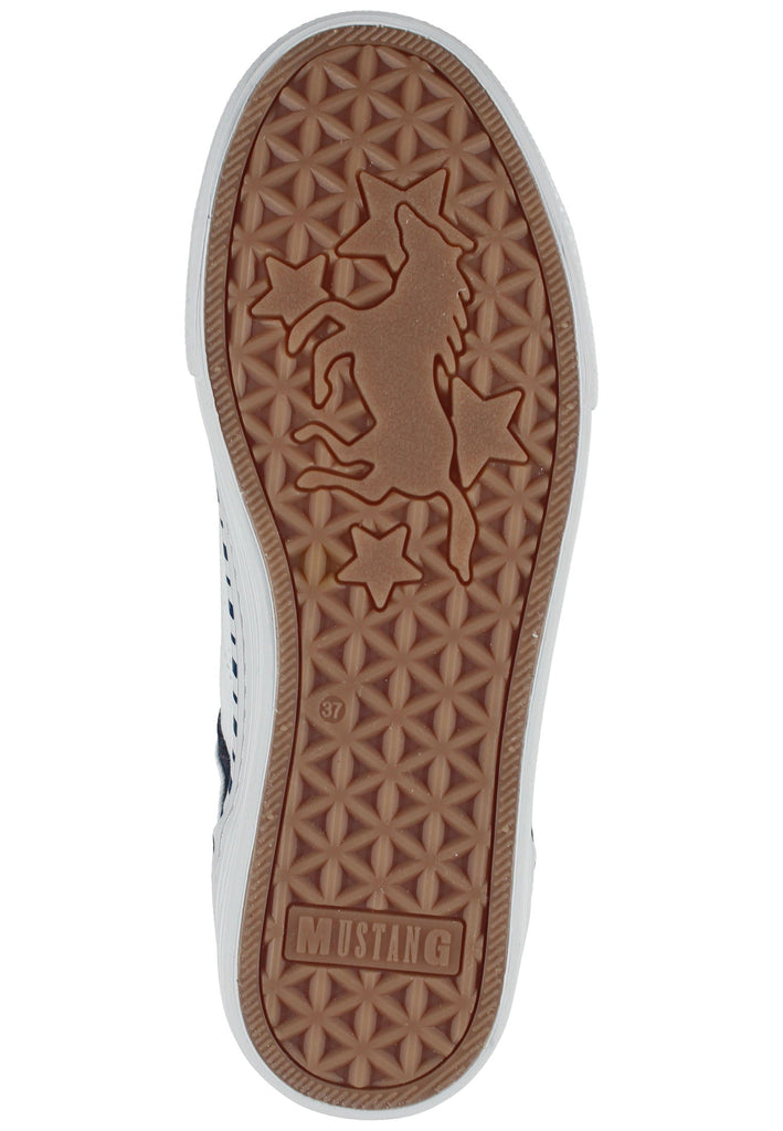 Mustang Sneaker Textil Weiß/Blau