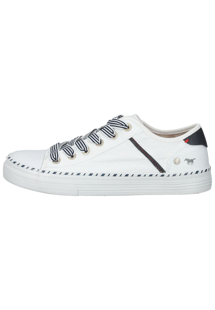 Mustang Sneaker Textil Weiß/Blau