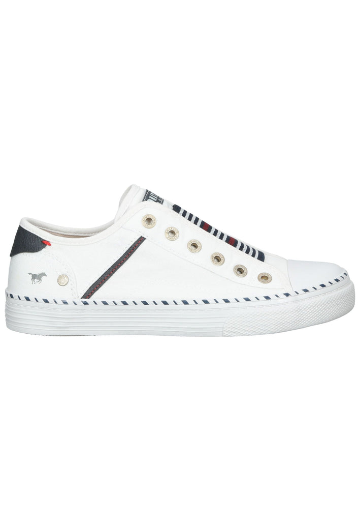 Mustang Sneaker Textil Weiß/Blau